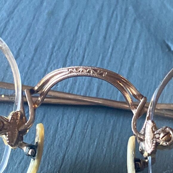 Antique/Vintage 12gf Half Rims Frames Glasses Spectacles 1920s main image 7